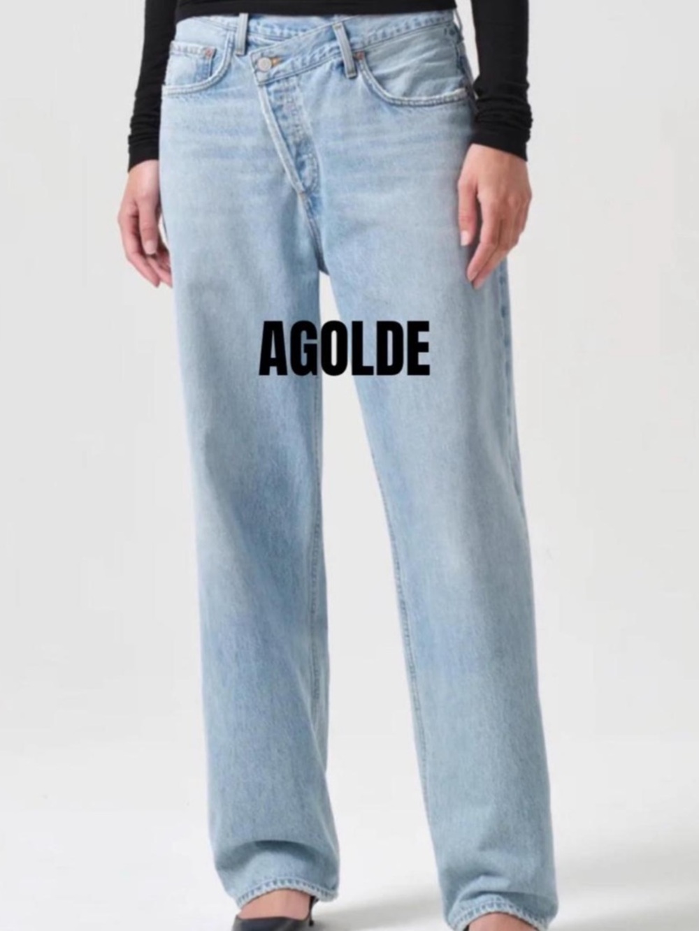 Agolde Light Wash Straight-Leg Women's Jeans